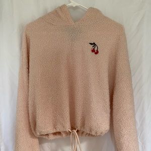 Polly&Esther Light Pink Size M, Drawstring Sweater